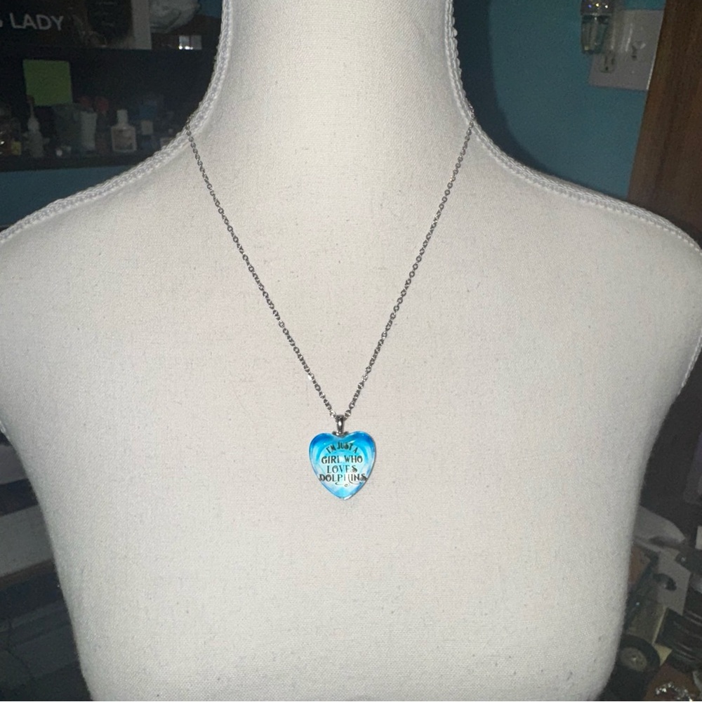 Bubble heart necklace